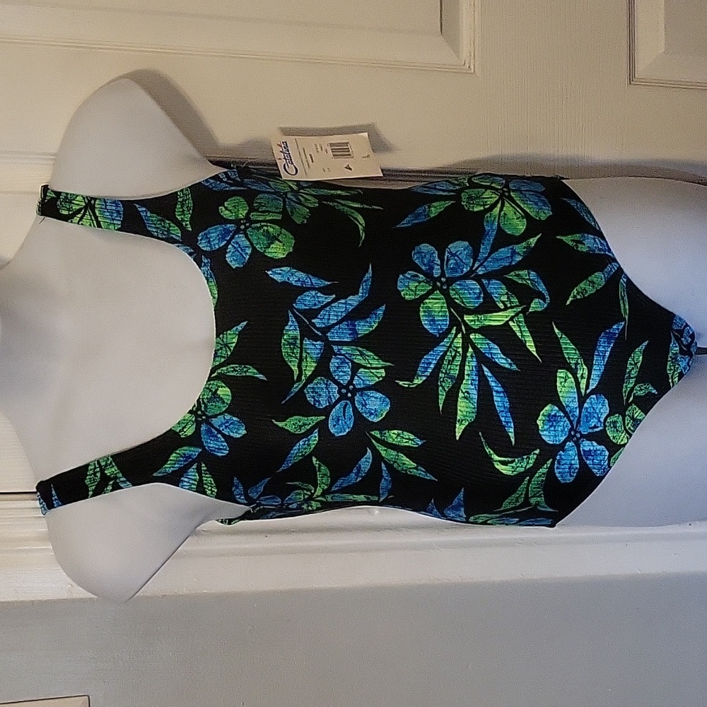 NWT Catalina Ribbed Onepiece Swimsuit Sz Large